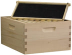 amish made in usa starter bee hive complete for honey with frames and foundations 10 frame
