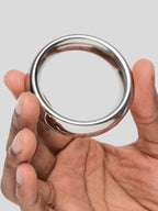 DOMINIX Deluxe 1.9 Inch Stainless Steel Donut Cock Ring, Silver