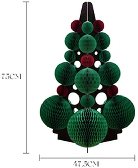 Sxcespp Lndoor Living Room Floor Decoration丨Paper Folding Christmas Holiday Party Decoration Christmas Tree丨Environmental Protection, Easy to Store丨Suitable for Home Party Decoration