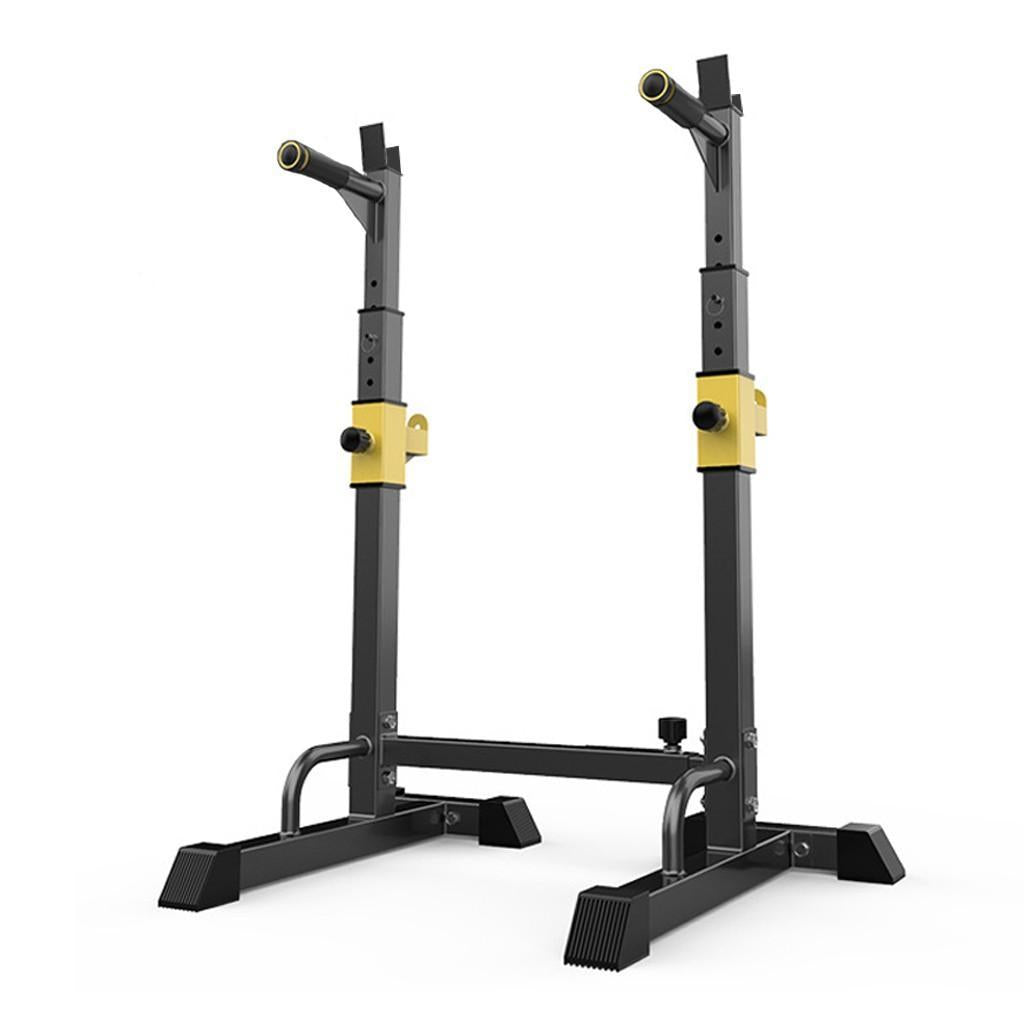 OlymFit Barbell Rack 551LBS Max Load Adjustable Squat Stand Dipping Station Weight Bench