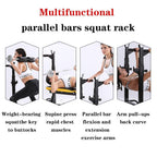 OlymFit Barbell Rack 551LBS Max Load Adjustable Squat Stand Dipping Station Weight Bench