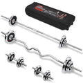 STOZM Dumbbell Set With Case, 121Lbs Versatile Extended Set With Bar Options (Exgk Dumbbell Set/Extended Version 55Kg)