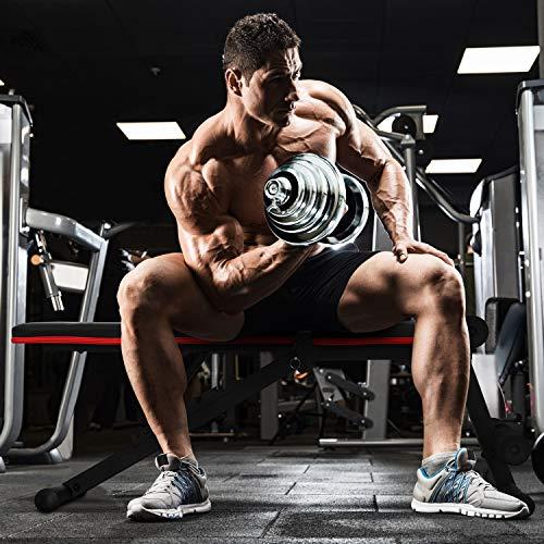 STOZM Dumbbell Set With Case, 121Lbs Versatile Extended Set With Bar Options (Exgk Dumbbell Set/Extended Version 55Kg)
