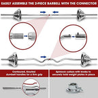 STOZM Dumbbell Set With Case, 121Lbs Versatile Extended Set With Bar Options (Exgk Dumbbell Set/Extended Version 55Kg)