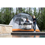 Duvalay Extra-LarOcean Plaid Luxury Memory Foam Sping Bag and Duvet
