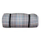 Duvalay Extra-LarOcean Plaid Luxury Memory Foam Sping Bag and Duvet