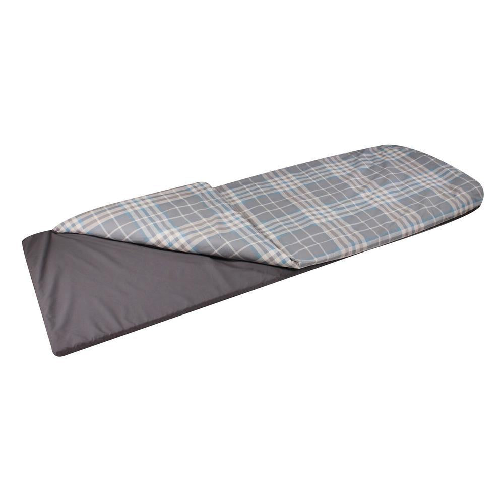 Duvalay Extra-LarOcean Plaid Luxury Memory Foam Sping Bag and Duvet