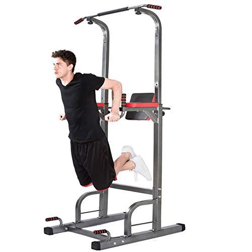 Lx Power Tower - Home Gym Adjustable Multi-Function Fitness Equipment Pull Up Bar Stand Workout Station