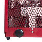 Comfort Zone 4800W, Industrial, Electric, Portable Fan Forced  Workshop Space Heater, Red