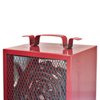 Comfort Zone 4800W, Industrial, Electric, Portable Fan Forced  Workshop Space Heater, Red