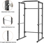 Power Squat Rack, Heavy Duty Multi-Function Power CaRack, Barbell Weight Lifting Workout Station, Weight Capacity 1000 Pounds