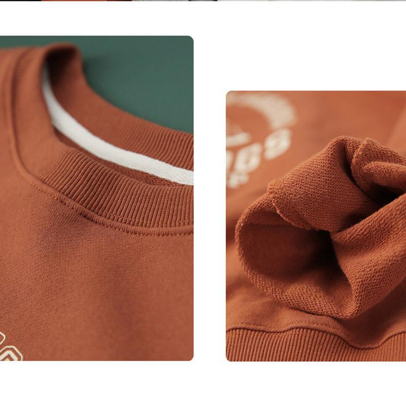 Spring Crew Neck Loose Casual Sweatshirt
