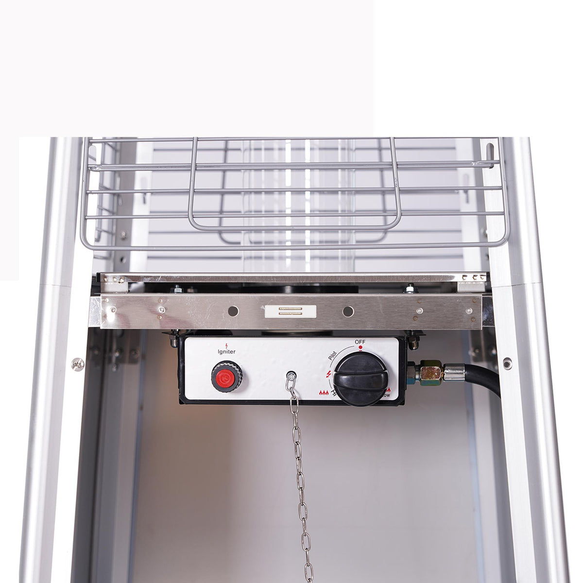 UBesGoo 46,000 BTU Output Portable Flame Heater W/Wheels Stainless Steel Color