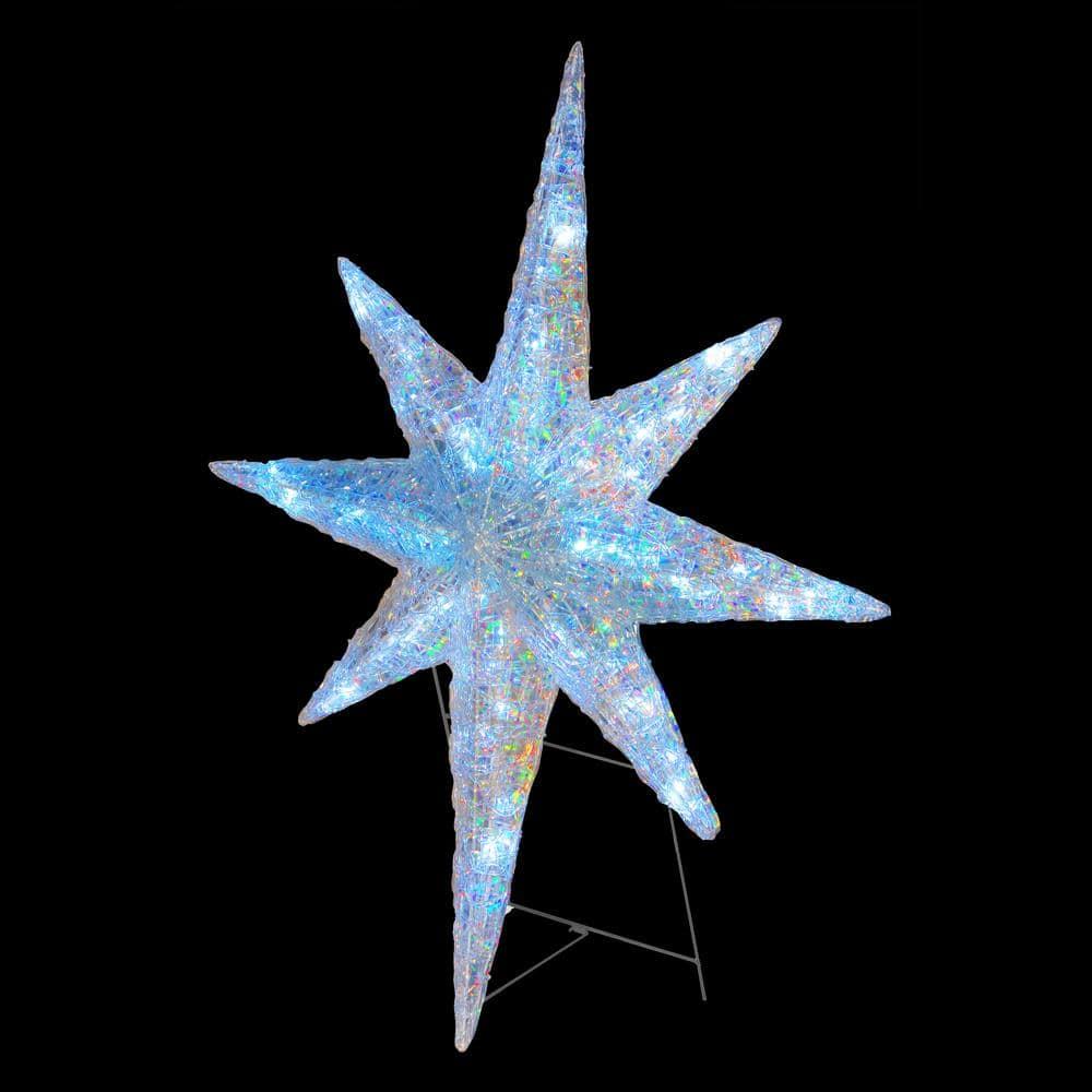 42 in. Ice Crystal Star with LED Lights