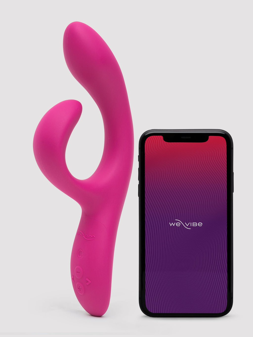 We-Vibe Nova 2 App Controlled Rechargeable Rabbit Vibrator, Pink | Pink