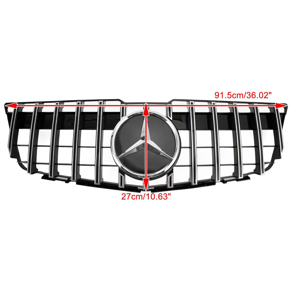 08-12 Benz GLK X204 GT Style Front Bumper Upper Grill Grill Replacement Generic