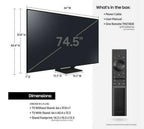 samsung q70a 75" qled 4k ultra hd hdr smart tv - 2021 model *qn75q70a