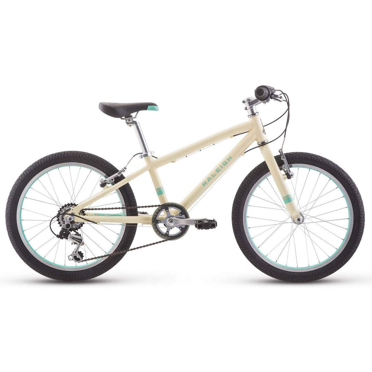 Raleigh Bikes Lily 16 Girls Mountain Bike for Children 4 to 9 Years Old, White
