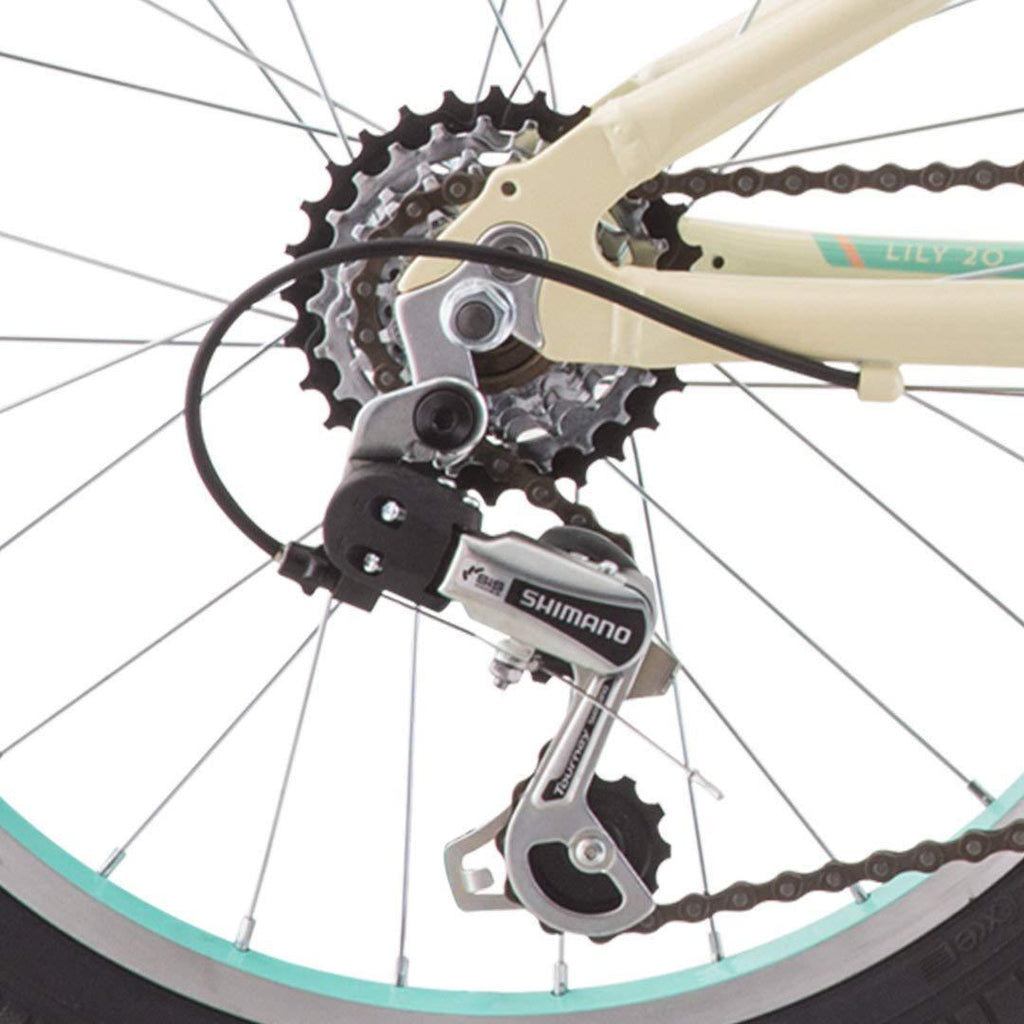 Raleigh Bikes Lily 16 Girls Mountain Bike for Children 4 to 9 Years Old, White