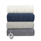 Gracie MIlls Polyester and Cotton Fleece to Sherpa Heated Blanket ST54-0109