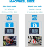 Macwheel 28" Electric Bike, 350W Brushless Motor, 20-50Miles AveraRange, Cruiser Electric Bike for Adults (Cruiser 550)