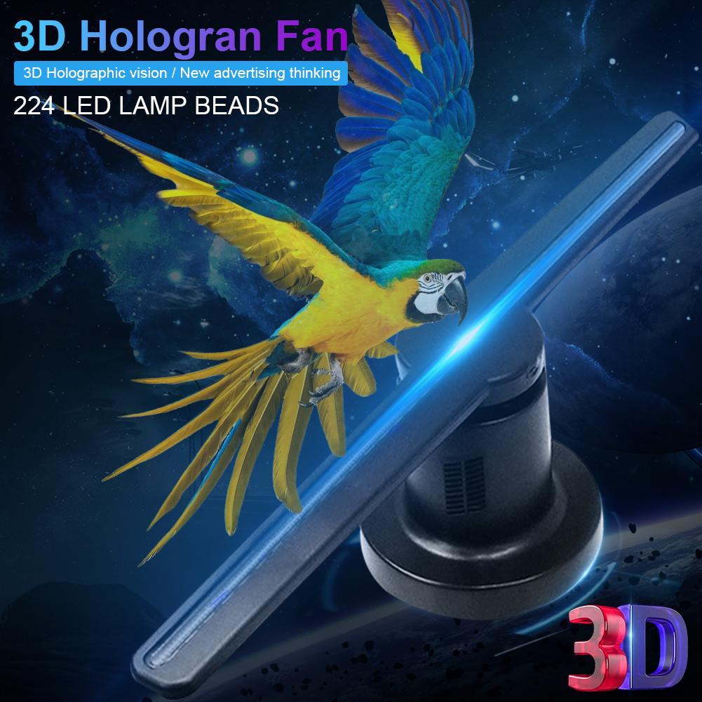Dettelin 3D Hologram Fan with WiFi High Resolution Holographic Video Projector for Festival Christmas Halloween
