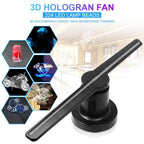Dettelin 3D Hologram Fan with WiFi High Resolution Holographic Video Projector for Festival Christmas Halloween