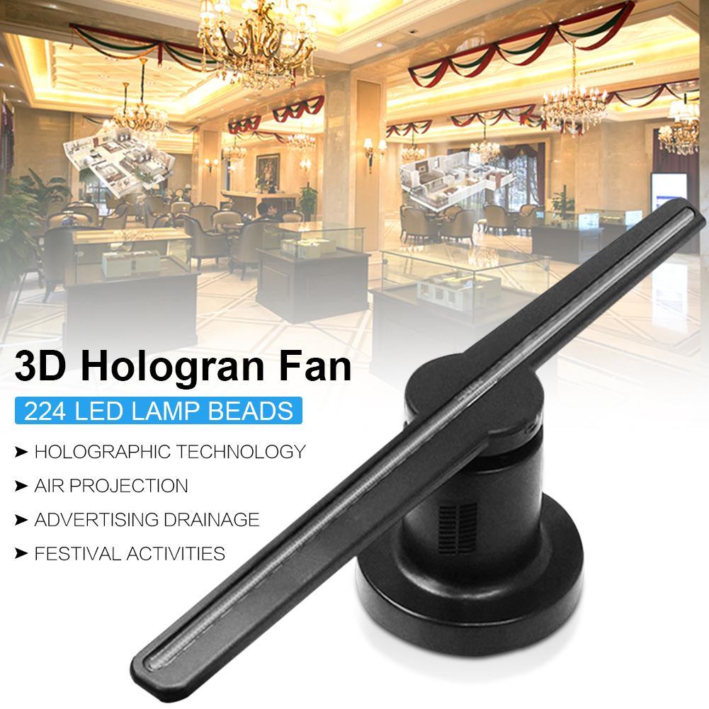 Dettelin 3D Hologram Fan with WiFi High Resolution Holographic Video Projector for Festival Christmas Halloween
