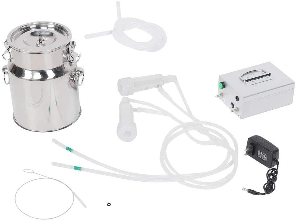 aunmas milking machine for sheep 5l mini electric pulsation milking machine milker livestock husbandry and breeding machine voltage 100-240v(4#)