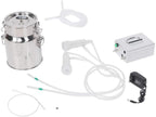 5l electric milking machine for goat cow, vacuum pulsation suction pump milker machine, mini household milking machine, farm goat milking supplies cow milker 110v(sheep use)