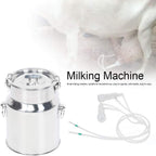 aunmas milking machine for sheep 5l mini electric pulsation milking machine milker livestock husbandry and breeding machine voltage 100-240v(4#)