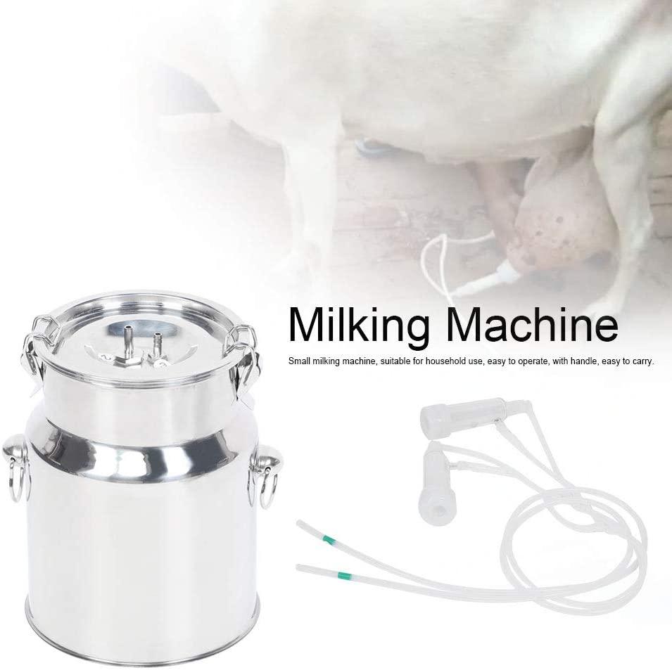 naroote electric milking machine, 5l mini electric pulsation milking machine milker livestock husbandry and breeding machine voltage 100-240v(5l sheep)