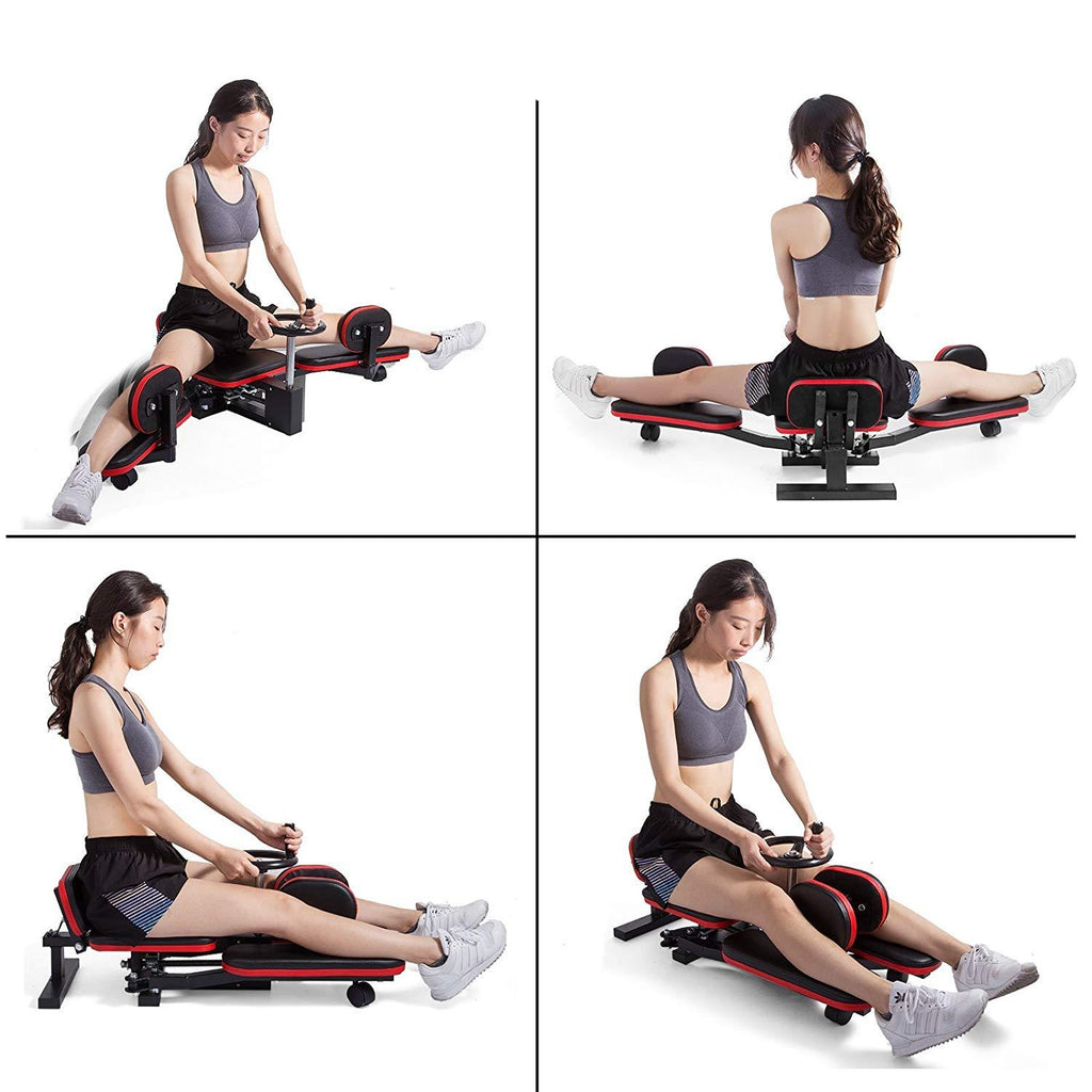 Pro Leg Stretcher 330LBS Leg Stretch Machine Heavy Duty Steel Frame Leg Stretcher Training