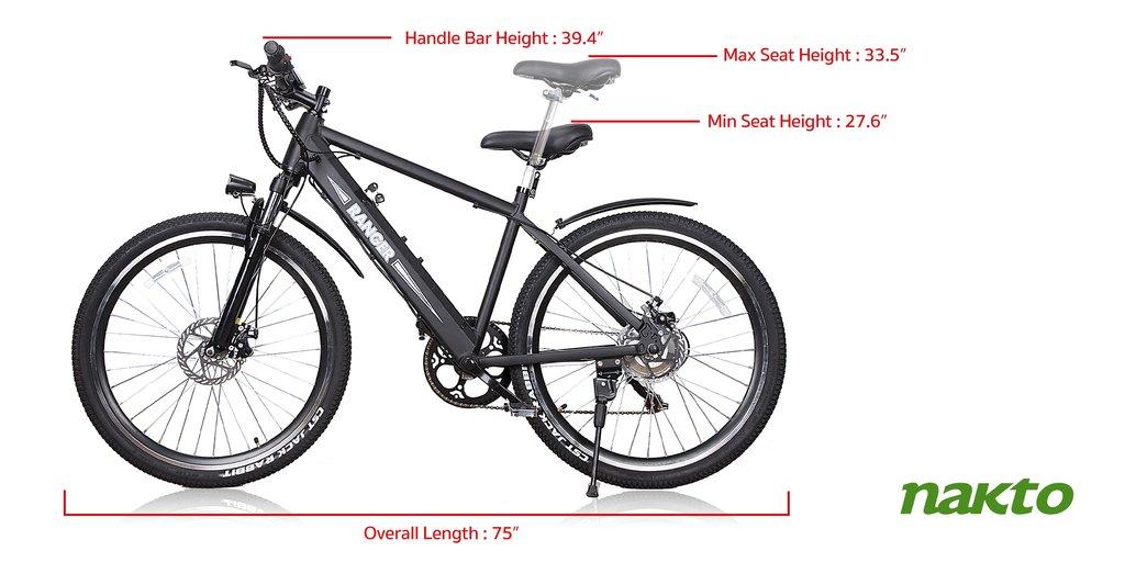 NAK- RNGB 26 in. Ranger Mountain Bike, Black