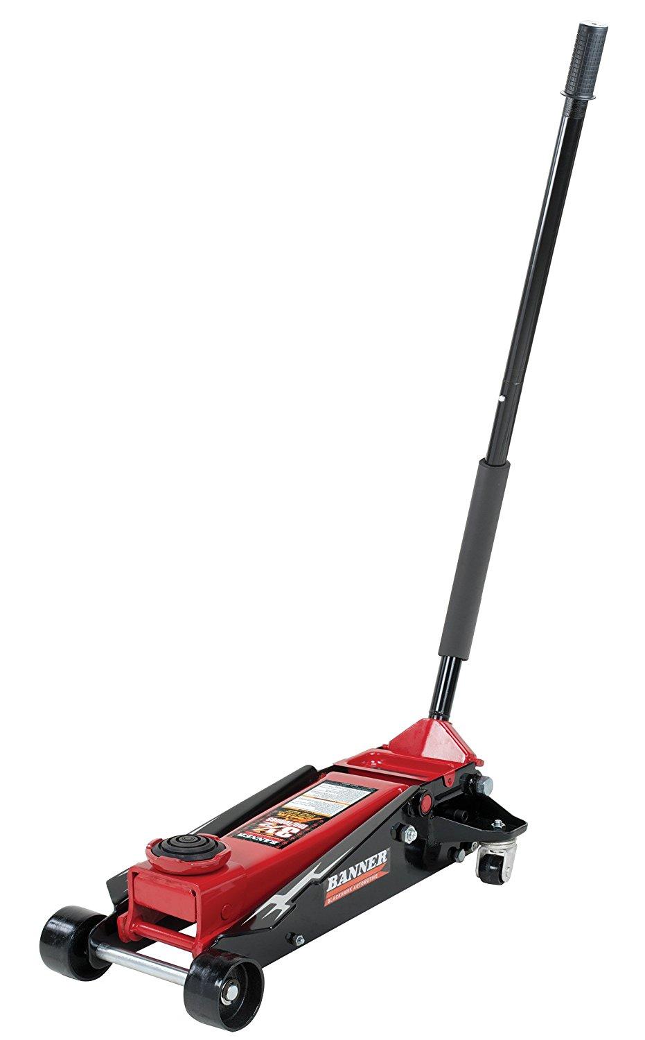 Black/Red Fast Lift Service Jack 3.5 Ton Capacity Jacks Stands Tools Motors