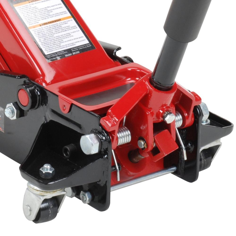 Black/Red Fast Lift Service Jack 3.5 Ton Capacity Jacks Stands Tools Motors