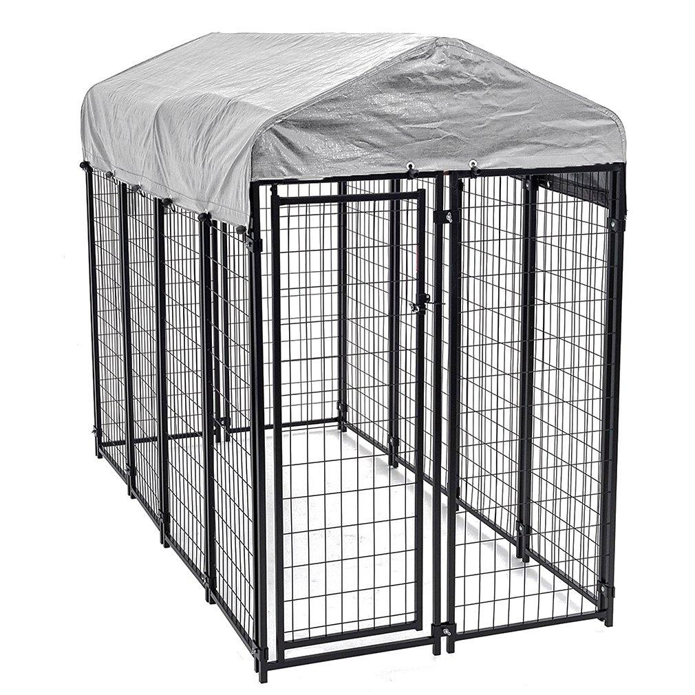 8'x4'x6' OutDoor Heavy Duty Playpen Dog Kennel w/Roof Water-Resistant Cover