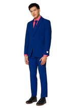 OppoSuits Men's Navy Royale Solid Color Suit