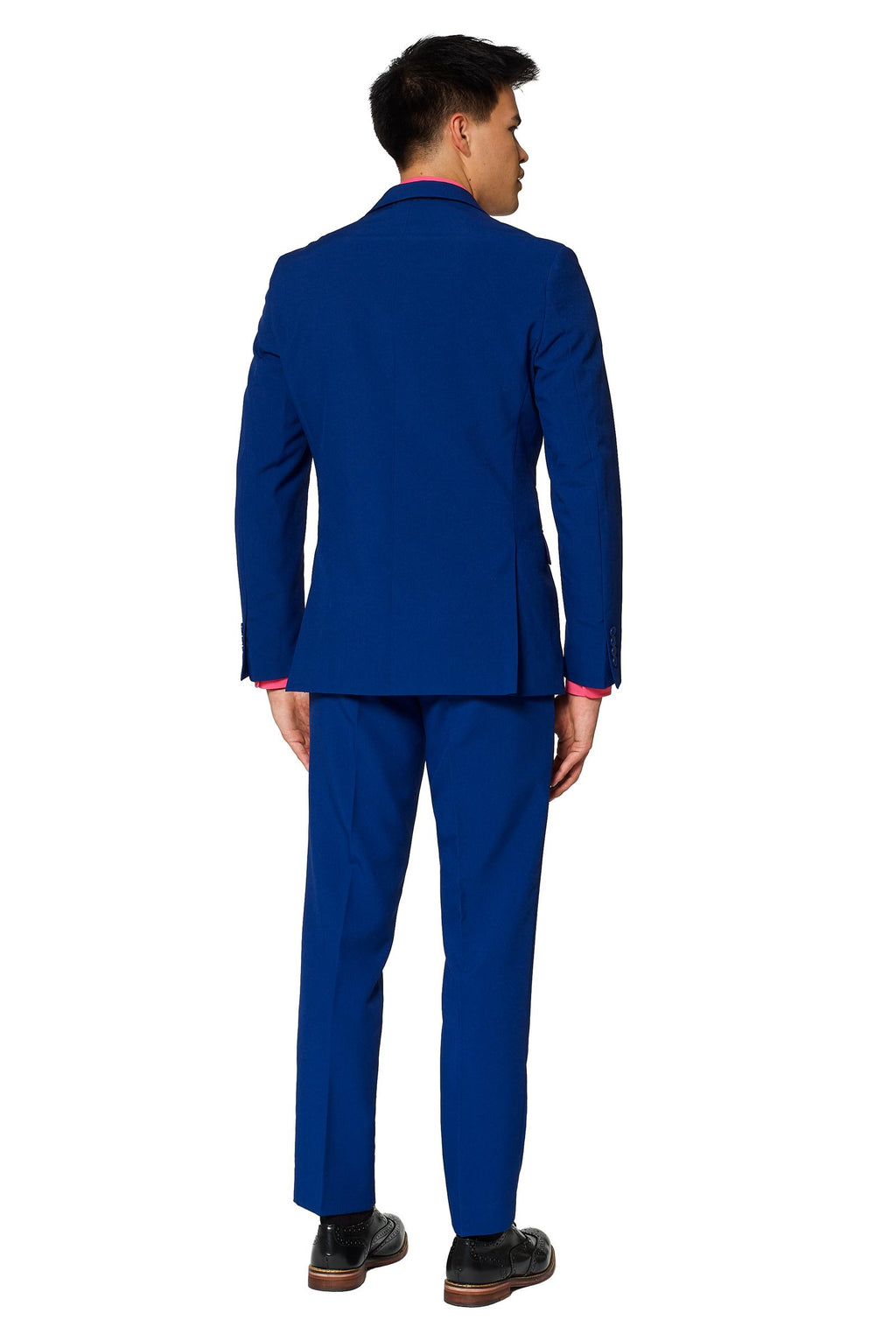 OppoSuits Men's Navy Royale Solid Color Suit