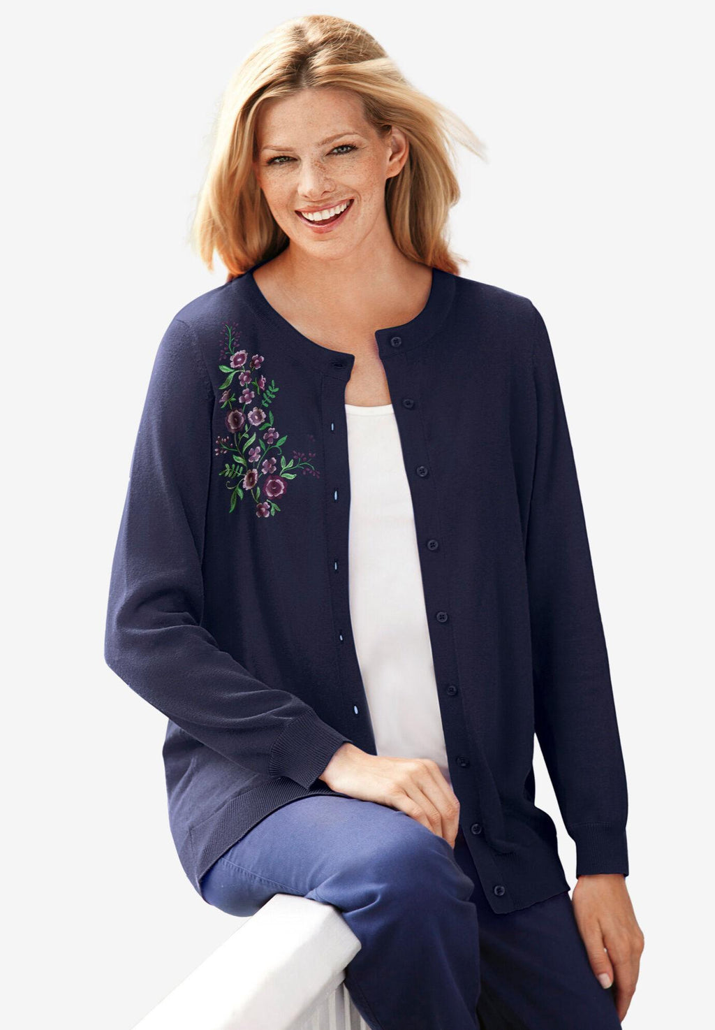 perfect long-sleeve cardigan