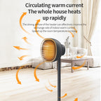 Zedker Electric Radiator Vertical Cooling And Heating Dual-purpose Indoor Fan Heater Warehouse On Clearance