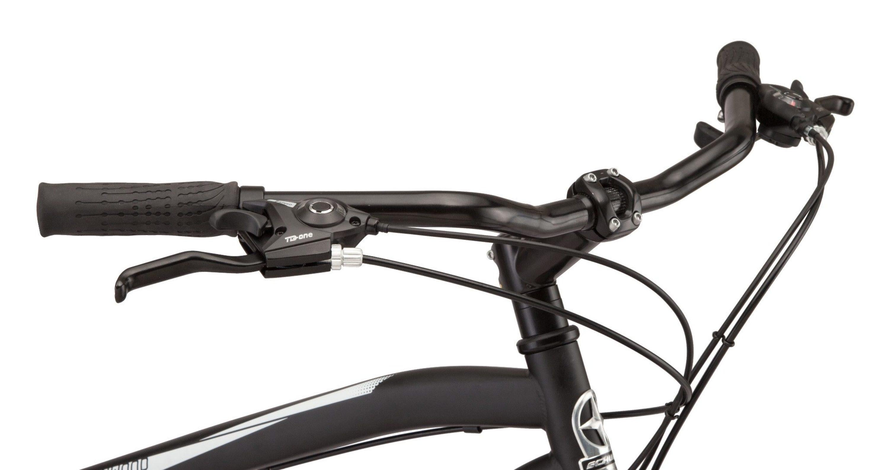 Schwinn GlenHybrid Bike, 21 speeds, 700c wheel, black, mens style frame
