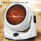 TOP-MAX 2 in 1 Combo Cooling and Heating Fan 220V Portable Electric Heaters Indoor Application Multifunctional Summer Winter Gift White