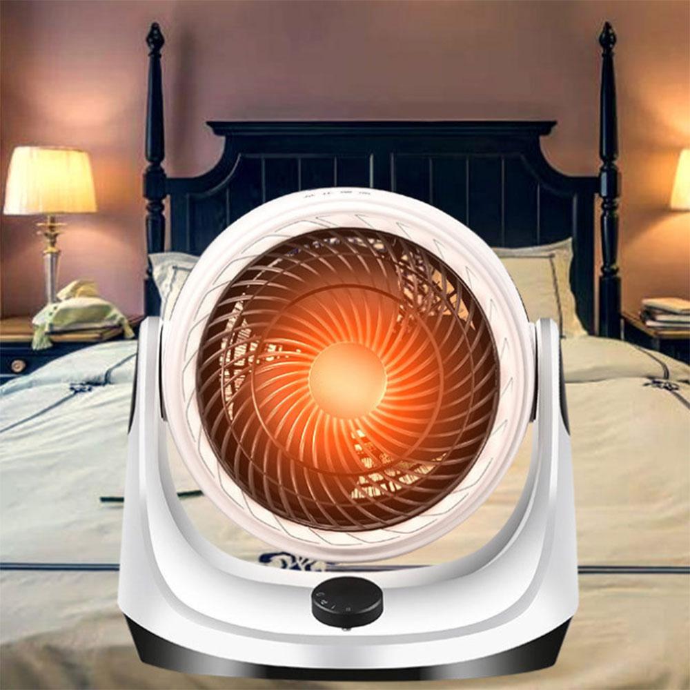 TOP-MAX 2 in 1 Combo Cooling and Heating Fan 220V Portable Electric Heaters Indoor Application Multifunctional Summer Winter Gift White