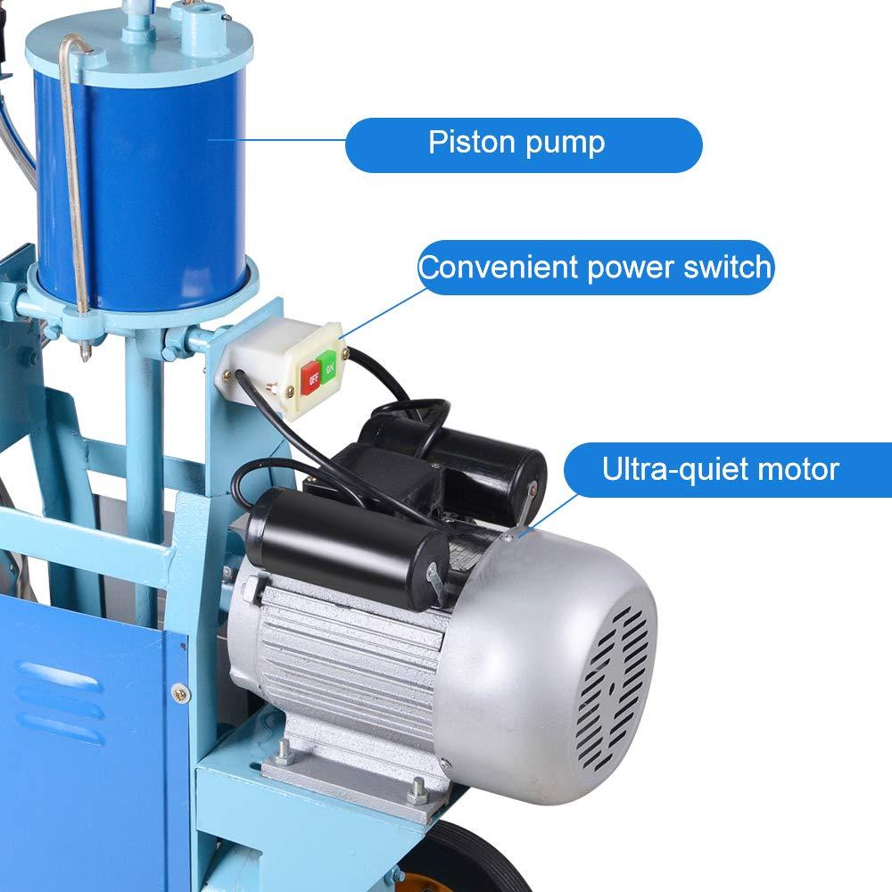 priomive electric milking machine, 110v/220v portable milking machine with 25l 304 stainless steel bucket for farm cows bucket milking supplies