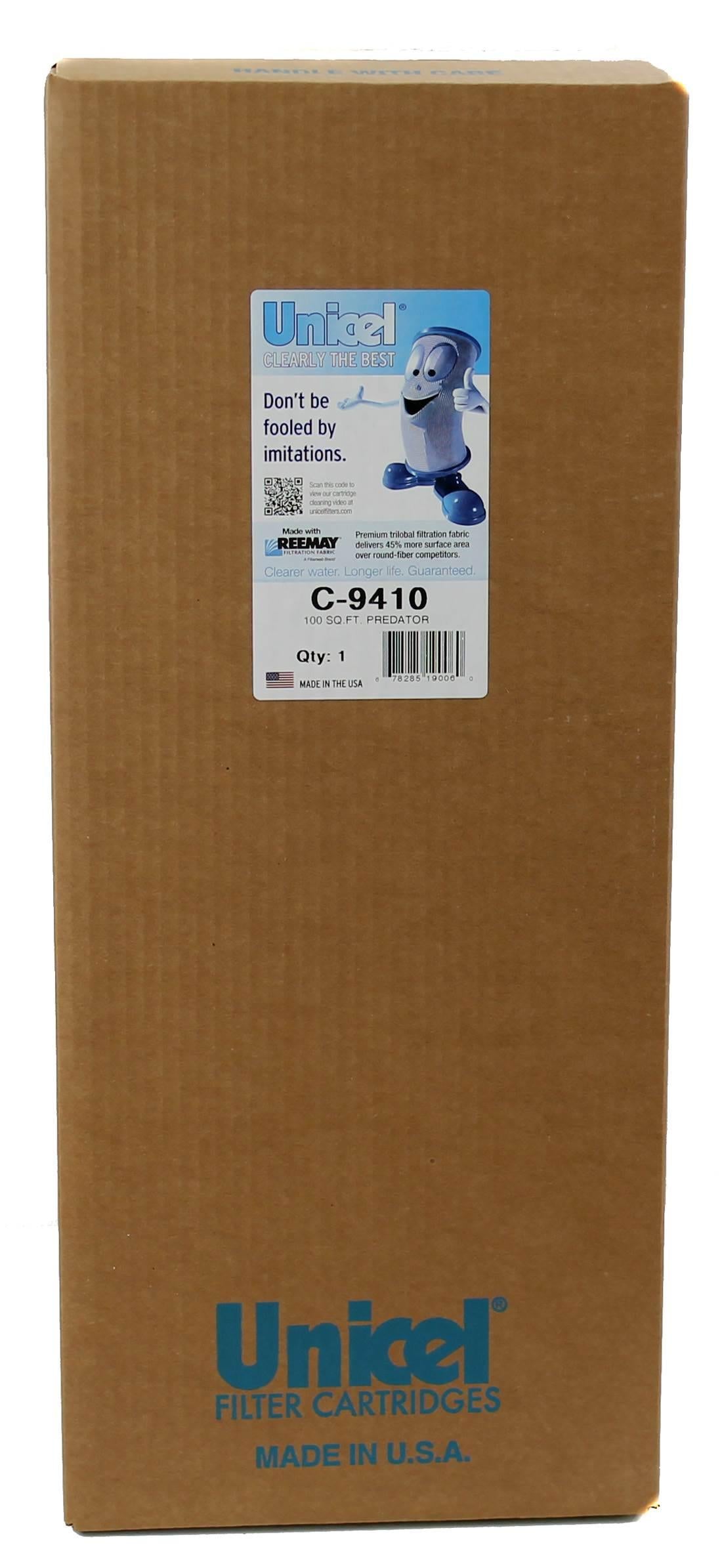 4) unicel c-9410 100 sq ft pentair clean clear predator cartridge filter r173215