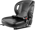 stark universal replacement forklift seat w/retractable seat belt switch for cat, clark, komatsu, nissan, yale, toyota, hyster w/curved back
