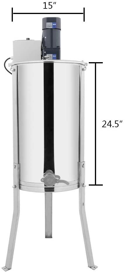vingli electric 2 frame honey extractor separator,food grade stainless steel honeycomb spinner drum with adjustable height stands,beekeeping pro extraction apiary centrifuge equipment