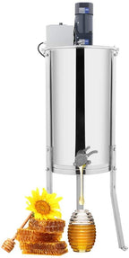 vingli electric 2 frame honey extractor separator,food grade stainless steel honeycomb spinner drum with adjustable height stands,beekeeping pro extraction apiary centrifuge equipment