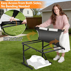 Universal Robot Mower Garage, Waterproof Outdoor Shelter with 2-Side Openable , All-Weather Protection for , Worx, Landroid,  Goat, Luba and More